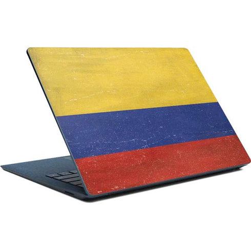 Colombia Flag Distressed Surface Laptop Skin